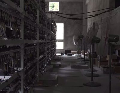 A well-organized mining farm showcasing numerous rigs in operation.