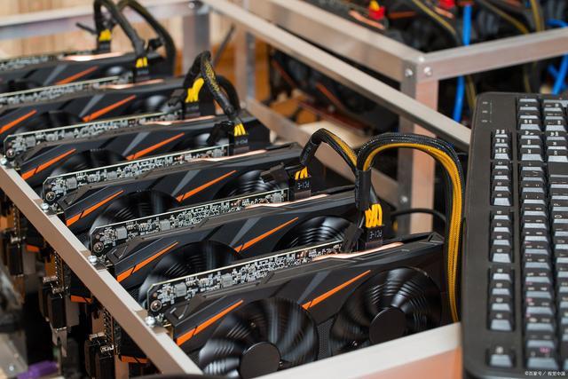 Overview of a mining rig used in Dogecoin operations